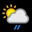 Light rain shower